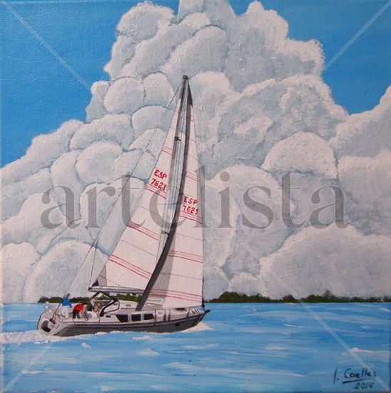 Veler (Velero) Acrylic Canvas Marine Painting