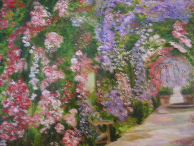 Alemania (Baden - Baden). Rosaleda Oil Canvas Landscaping