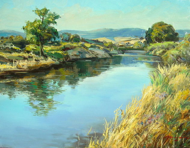 Serenidad y paz en los Montes de Toledo Oil Canvas Landscaping