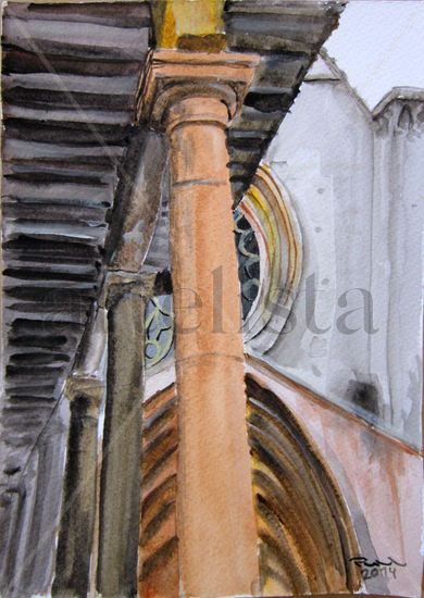 La catedral Watercolour Card Landscaping