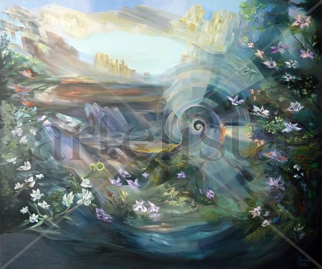 EVOLUCIÓN, óleo/lienzo,/80x100/,2014