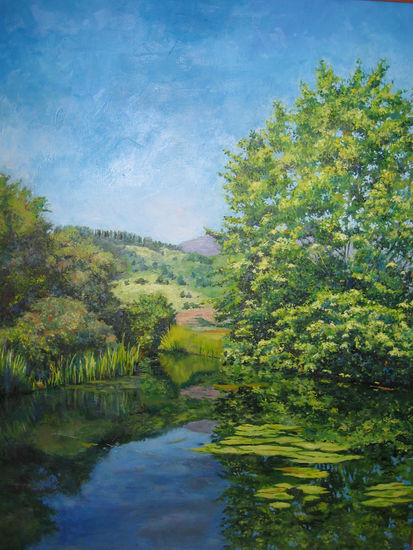 AGUAS TRANQUILAS Acrylic Canvas Landscaping