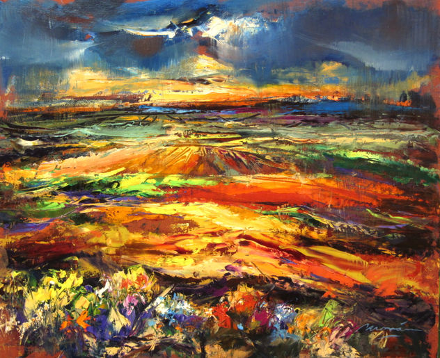 Tormenta y lluvia de primavera.