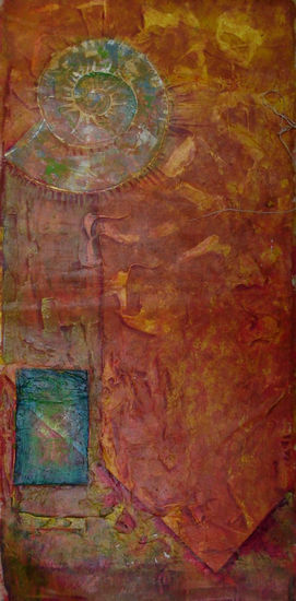 caracol de casa Mixed media Canvas Others