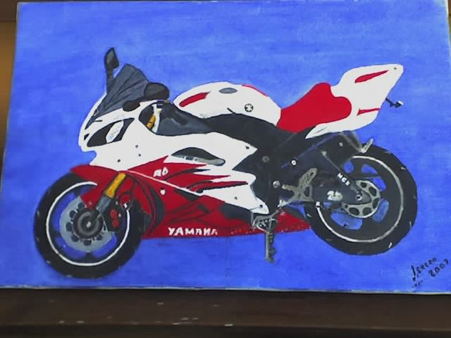 yamaha R-6 Oil Canvas Sports