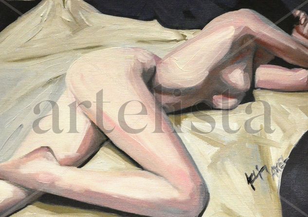 Desnudo Óleo Lienzo Desnudos