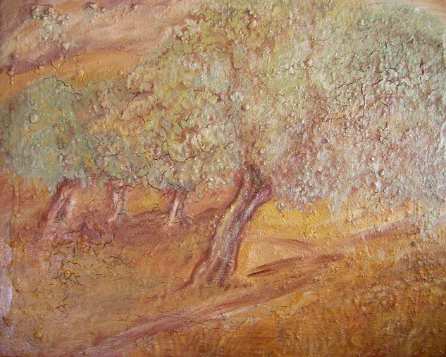 paisaje olivar cordoba/2011 Oil Canvas Landscaping