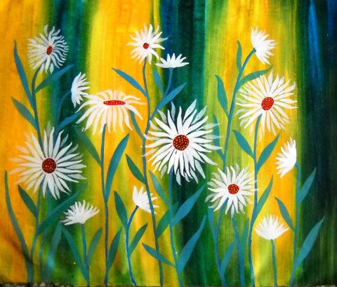 FLORAL III Acrylic Canvas Floral Painting