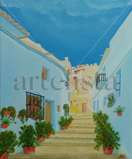 Calle Andaluza Acrylic Canvas Landscaping