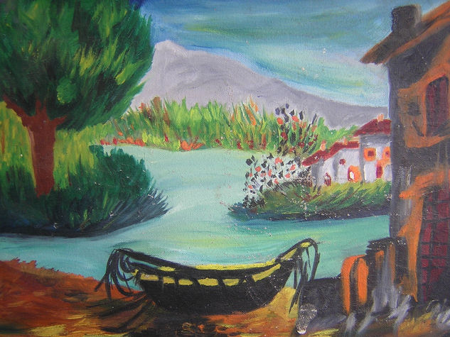 el lago de mis sueños Oil Canvas Landscaping