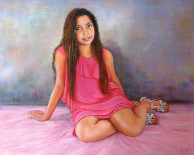 María Fombella Oil Canvas Figure Painting