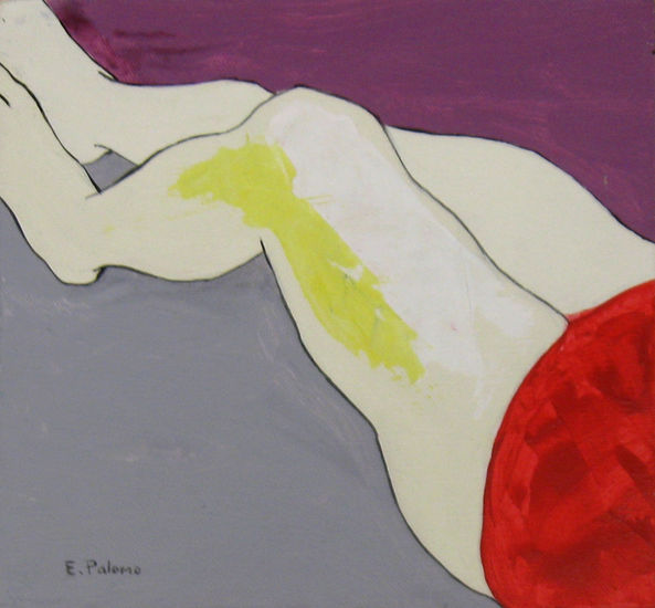 Piernas Acrylic Canvas Figure Painting