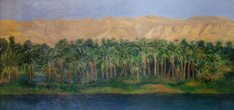 EN EL NILO Oil Canvas Landscaping