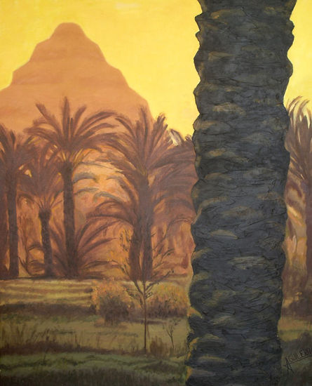 SAQQARA Oil Canvas Landscaping