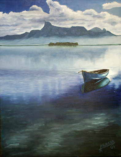 ISLA MAURICIO Oil Canvas Landscaping