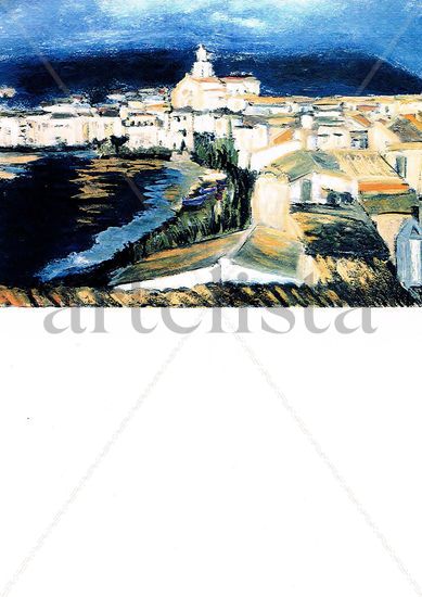 CADAQUÉS Oil Paper Marine Painting