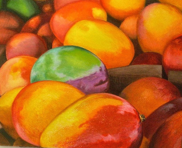 mangos3 Oil Canvas Still Life Paintings