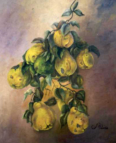 Membrillos Oil Canvas Still Life Paintings