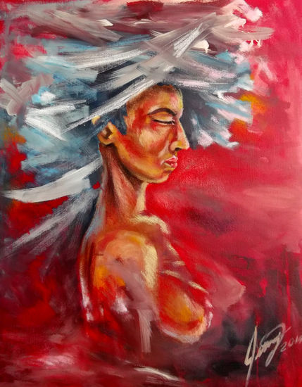 Ensueño Acrylic Canvas Figure Painting