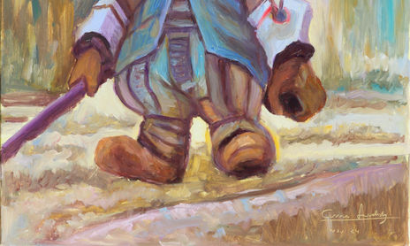 Oil on metal