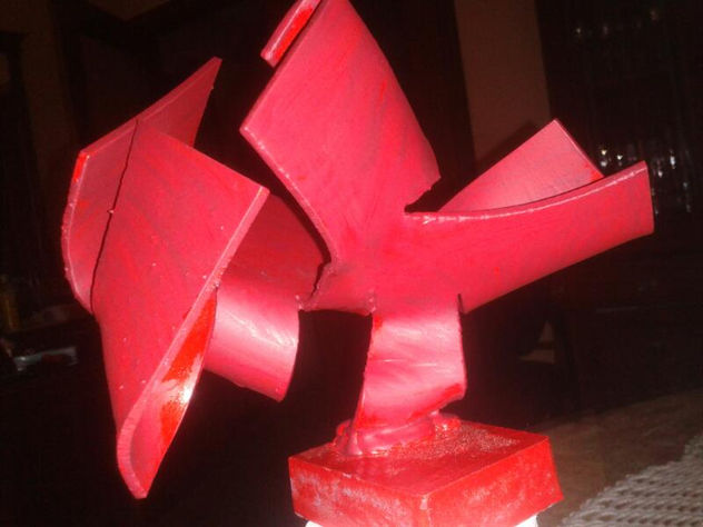 abstracción en rojo