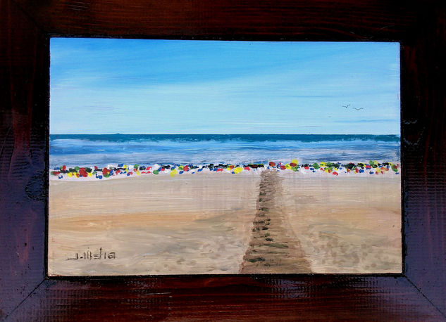 playa de valencia Acrylic Others Marine Painting