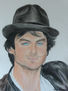 Dibujo de Ian Somerhalder