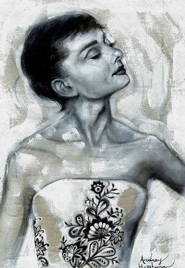 Audrey Hepburn (1954) Acrylic Canvas Portrait