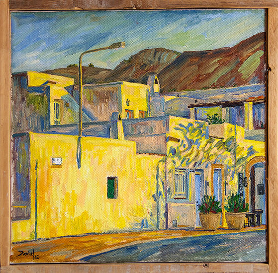 Casas de Rodalquilar Oil Canvas Figure Painting