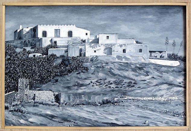 Cortijo Oil Canvas Figure Painting