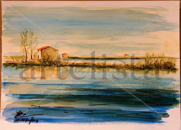 La Albufera Watercolour Paper Landscaping