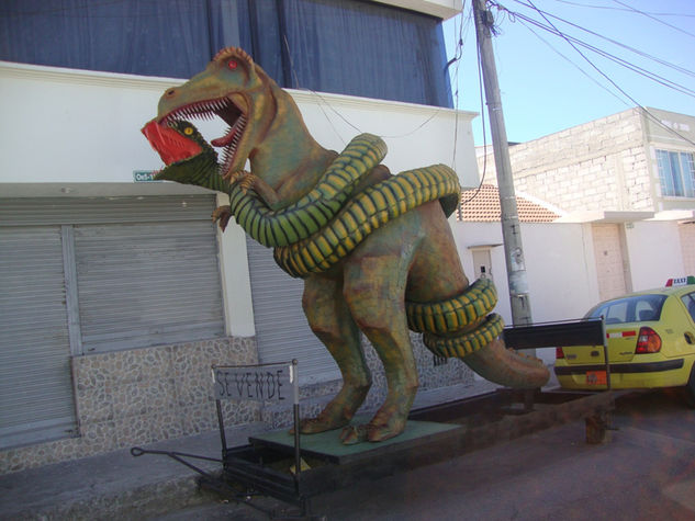 OBRA DE ARTE DINOSAURIO Iron Figurative