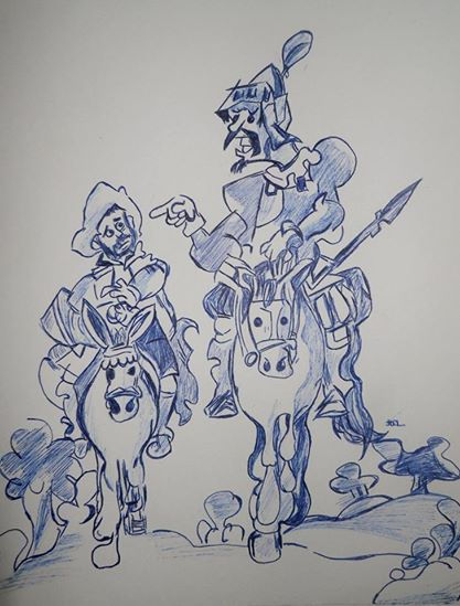 reproducción de Don Quijote de la mancha