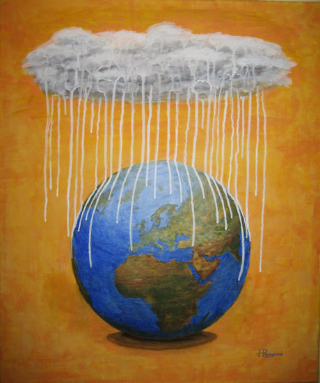 Lluvia ácida sobre la Tierra Acrylic Canvas Others