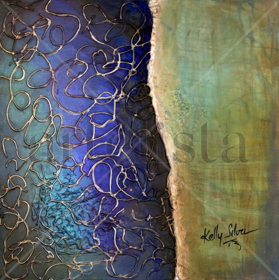 Azul como un blues Mixed media Canvas Others