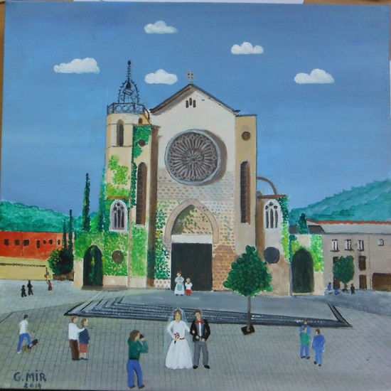 Boda en Granollers Acrylic Canvas Landscaping