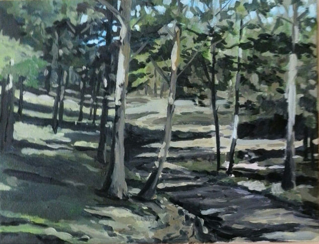 wide path Oil Canvas Landscaping