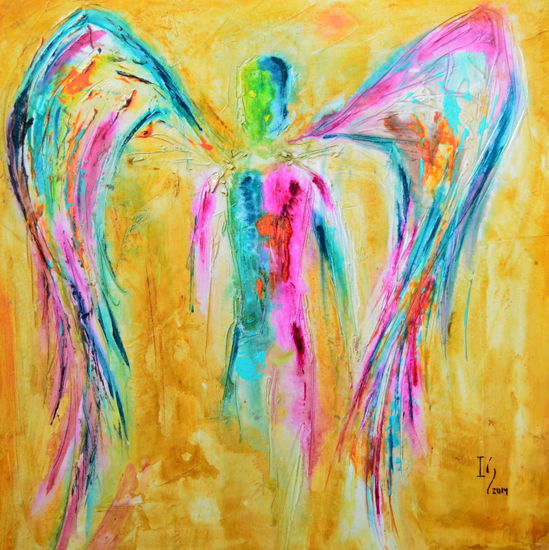 Sound of an Angel Others Panel Figure Painting