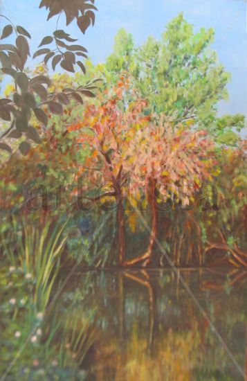 Rio Guadaíra Oil Canvas Landscaping