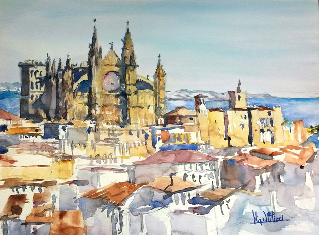 Palma de Mallorca Watercolour Paper Landscaping