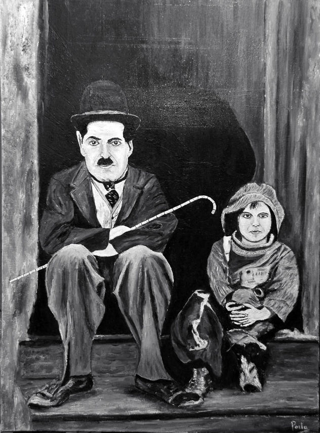 Charles Chaplin y el chico