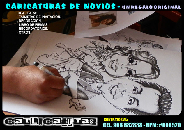 CARICATURAS DE NOVIOS