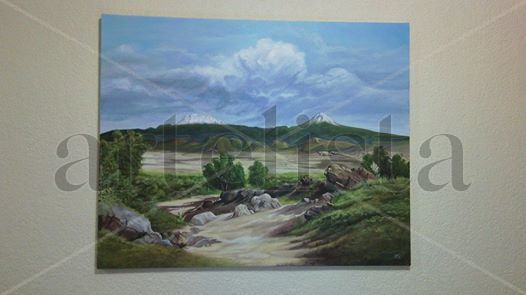 PAISAJE MEXICANO Oil Canvas Landscaping