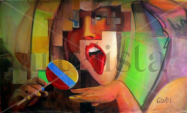 Colombina GaGa Acrylic Canvas Nude Paintings