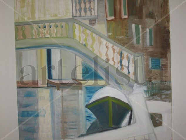 Invierno en Venecia Oil Canvas Landscaping