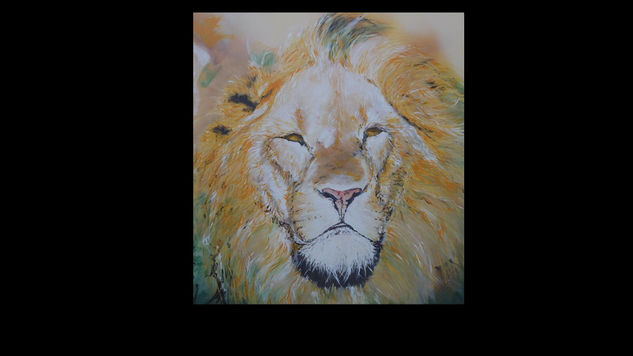 leones Acrylic Panel Animals