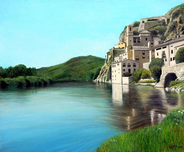 Miravet Oil Canvas Landscaping