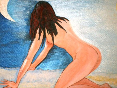 Sol y Luna Acrylic Others Nude Paintings