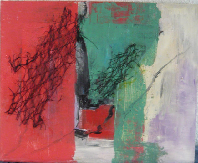 rojo y verde Acrylic Canvas Others