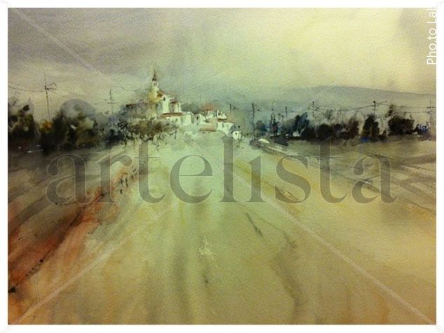 Pueblo blanco Watercolour Paper Landscaping